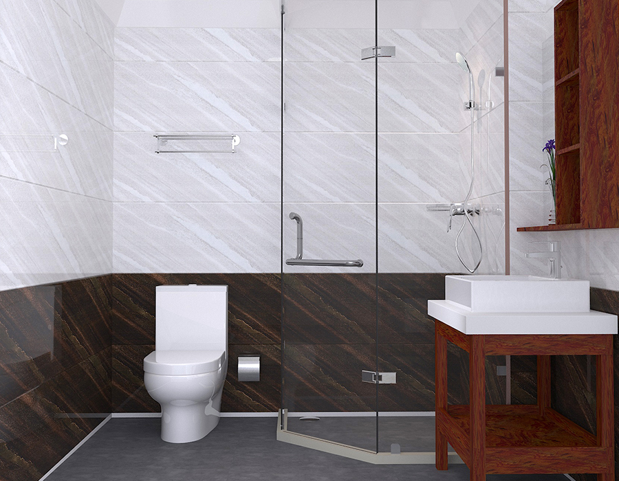 RTM Soft Ceramic Base præfabrikeret hotelbadeværelsesenhed med harpiksfiberpaneler